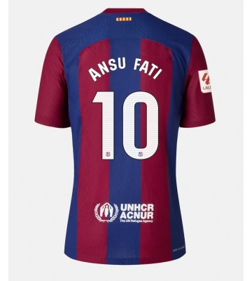 Barcelona Ansu Fati #10 Hjemmedrakt Kvinner 2023-24 Kortermet